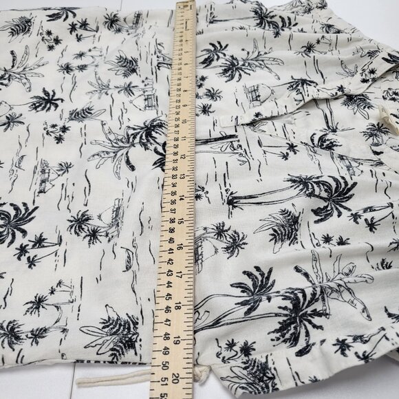 ANA Linen Blend Hawaiian Print T-Shirt Dress – Beach Cover-Up / Tunic Size XS - Picture 13 of 14